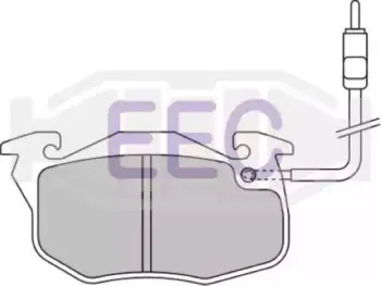 Комплект тормозных колодок, дисковый тормоз EEC купить