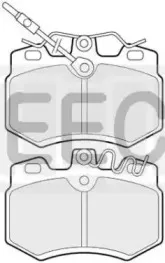 Комплект тормозных колодок, дисковый тормоз EEC купить