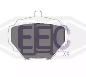 Комплект тормозных колодок, дисковый тормоз EEC купить