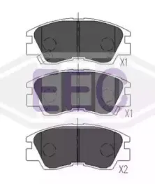 Комплект тормозных колодок, дисковый тормоз EEC купить