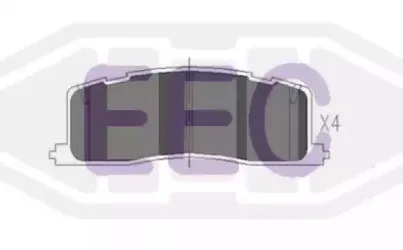 Комплект тормозных колодок, дисковый тормоз EEC купить