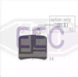 Комплект тормозных колодок, дисковый тормоз EEC купить