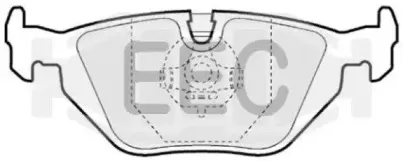 Комплект тормозных колодок, дисковый тормоз EEC купить