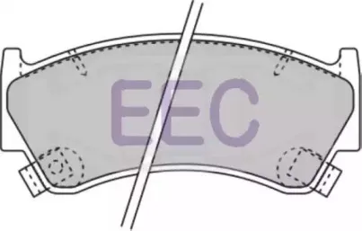 Комплект тормозных колодок, дисковый тормоз EEC купить