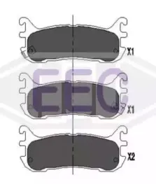 Комплект тормозных колодок, дисковый тормоз EEC купить