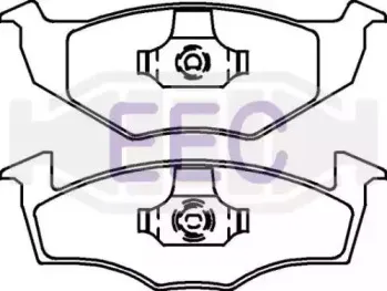Комплект тормозных колодок, дисковый тормоз EEC купить