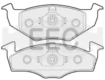 Комплект тормозных колодок, дисковый тормоз EEC купить
