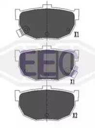Комплект тормозных колодок, дисковый тормоз EEC купить