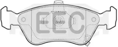 Комплект тормозных колодок, дисковый тормоз EEC купить