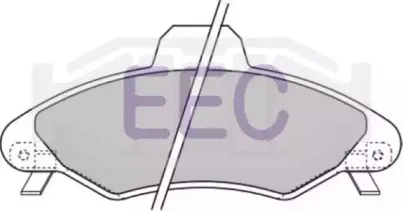 Комплект тормозных колодок, дисковый тормоз EEC купить