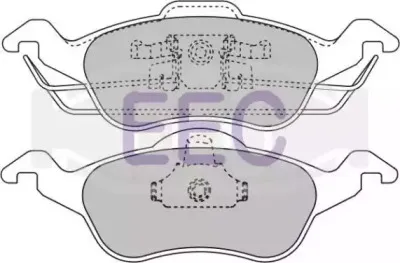Комплект тормозных колодок, дисковый тормоз EEC купить