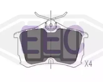 Комплект тормозных колодок, дисковый тормоз EEC купить