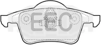 Комплект тормозных колодок, дисковый тормоз EEC купить