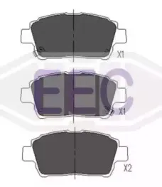 Комплект тормозных колодок, дисковый тормоз EEC купить