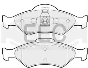 Комплект тормозных колодок, дисковый тормоз EEC купить