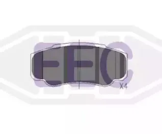 Комплект тормозных колодок, дисковый тормоз EEC купить