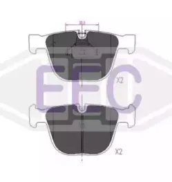 Комплект тормозных колодок, дисковый тормоз EEC купить