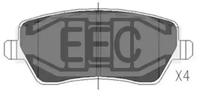 Комплект тормозных колодок, дисковый тормоз EEC купить