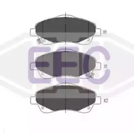 Комплект тормозных колодок, дисковый тормоз EEC купить