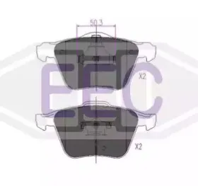 Комплект тормозных колодок, дисковый тормоз EEC купить
