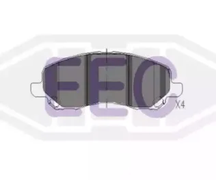 Комплект тормозных колодок, дисковый тормоз EEC купить