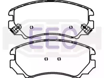 Комплект тормозных колодок, дисковый тормоз EEC купить