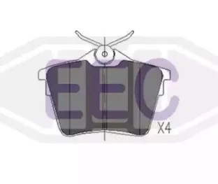 Комплект тормозных колодок, дисковый тормоз EEC купить