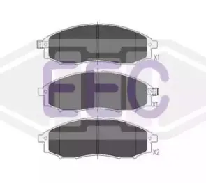 Комплект тормозных колодок, дисковый тормоз EEC купить