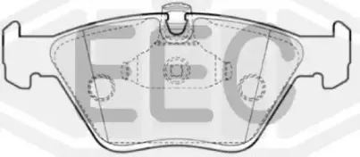 Комплект тормозных колодок, дисковый тормоз EEC купить
