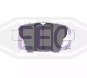 Комплект тормозных колодок, дисковый тормоз EEC купить