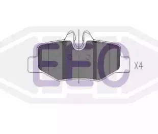 Комплект тормозных колодок, дисковый тормоз EEC купить