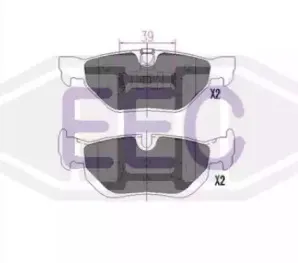 Комплект тормозных колодок, дисковый тормоз EEC купить