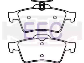 Комплект тормозных колодок, дисковый тормоз EEC купить