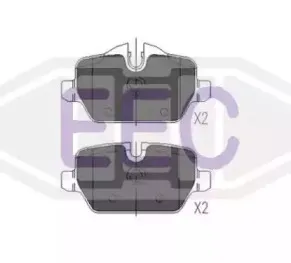 Комплект тормозных колодок, дисковый тормоз EEC купить