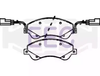 Комплект тормозных колодок, дисковый тормоз EEC купить