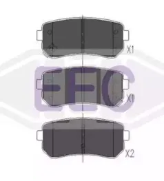 Комплект тормозных колодок, дисковый тормоз EEC купить