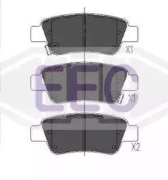Комплект тормозных колодок, дисковый тормоз EEC купить