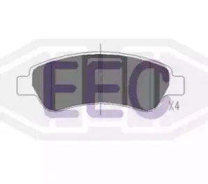 Комплект тормозных колодок, дисковый тормоз EEC купить