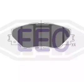 Комплект тормозных колодок, дисковый тормоз EEC купить