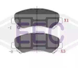 Комплект тормозных колодок, дисковый тормоз EEC купить