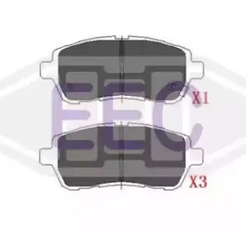 Комплект тормозных колодок, дисковый тормоз EEC купить