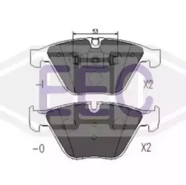 Комплект тормозных колодок, дисковый тормоз EEC купить