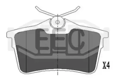 Комплект тормозных колодок, дисковый тормоз EEC купить