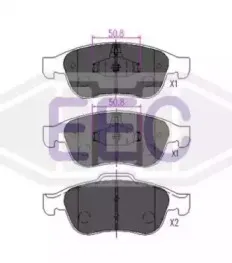 Комплект тормозных колодок, дисковый тормоз EEC купить