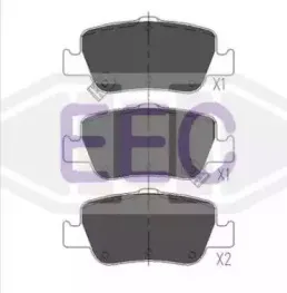 Комплект тормозных колодок, дисковый тормоз EEC купить