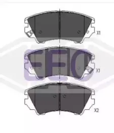 Комплект тормозных колодок, дисковый тормоз EEC купить