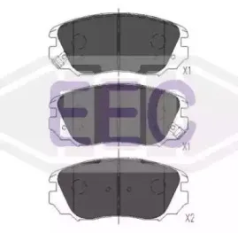 Комплект тормозных колодок, дисковый тормоз EEC купить