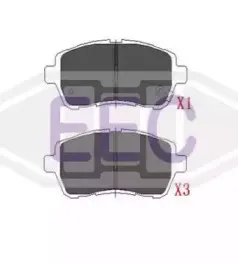 Комплект тормозных колодок, дисковый тормоз EEC купить
