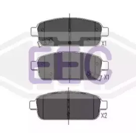 Комплект тормозных колодок, дисковый тормоз EEC купить
