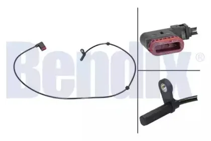 Датчик, частота вращения колеса BENDIX купить
